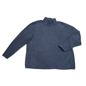 Blue Quarter Zip Pullover BCG Sweater 3X
